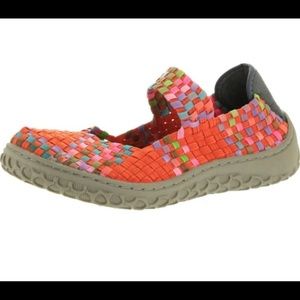Corky’s Liz Woven Memory Foam Mary Jane Sneakers